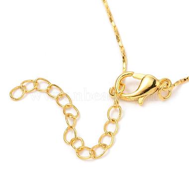 Позолоченные ожерелья из змеиной цепи из оловянного сплава(NJEW-BB10181-18)-4
