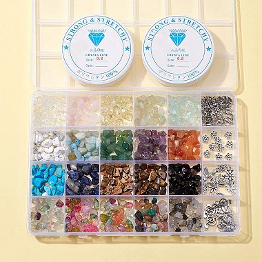 набор для изготовления ожерелья из драгоценных камней своими руками(DIY-FS0002-93)-8