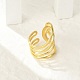 304 Stainless Steel Multi-layer Cuff Rings for Women(RJEW-G338-16G)-1