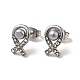Fish 304 Stainless Steel Stud Earrings(EJEW-A081-17P)-2