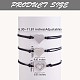 3Pcs 3 Style 430 Stainless Steel Heart Link Bracelets Set(JB727A)-3