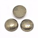 Half Round Natural Pyrite Cabochons(G-I125-09-12x4mm)-1