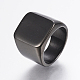 304 Stainless Steel Signet Band Rings for Men(RJEW-G091-16-21mm-B)-1