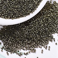 MIYUKI Delica Beads, Cylinder, Japanese Seed Beads, 11/0, (DB0456) Galvanized Olive, 1.3x1.6mm, Hole: 0.8mm, about 2000pcs/10g(X-SEED-J020-DB0456)