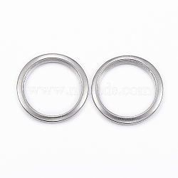 304 Stainless Steel Linking Rings, Stainless Steel Color, 10x1mm, about 8mm inner diameter(X-STAS-H401-28P-10mm)