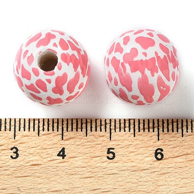 Printed Wood European Beads(WOOD-Z002-06B)-3