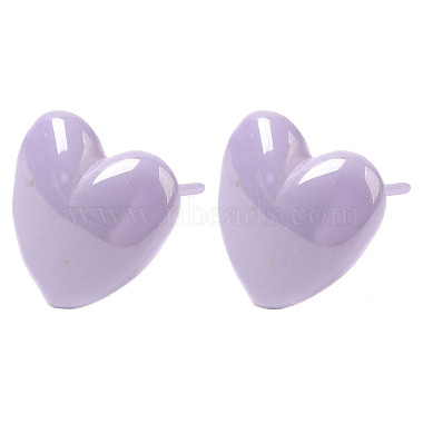 boucles d'oreilles coeur en céramique de zircone biocéramique hypoallergénique(EJEW-C065-02B)-3