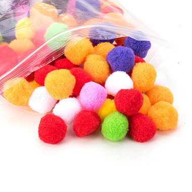 30mm Multicolor Assorted Pom Poms Balls About 250pcs for DIY Doll Craft Party Decoration(AJEW-PH0001-30mm-M)-4