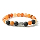Bracelet extensible en perles de style tibétain pour filles et femmes(BJEW-JB09634)-2