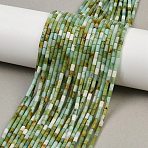 Natural Chrysoprase Beads Strands, Column, 4~4.5x2mm, Hole: 0.7mm, about 88~92pcs/strand, 14.49~14.96''(36.8~38cm)(X-G-M389-22)