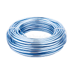 Round Anodized Aluminum Wire, for Jewelry Making, Lawn Green, 6 Gauge, 4.0mm, about 52.49 Feet(16m)/500g(AW-BC0007-4.0mm-05)