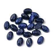 Natural White Jade Cabochons, Oval, Dyed, Dark Blue, 6x4x2~2.5mm(G-A094-01A-15)