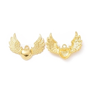 Alloy Pendants, Lead Free and Cadmium Free, Wing, Golden, 28.5x36.5x5mm, Hole: 2.5mm(EA11896Y)