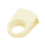 Plastic Beer Cup Buckle, Light Yellow, 81x55.5x36mm, Inner Diameter: 33mm(FIND-WH0001-47D)