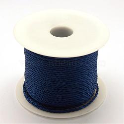 Braided Nylon Thread, Prussian Blue, 2mm, about 54.68 yards(50m)/roll(NWIR-R026-2.0mm-335)
