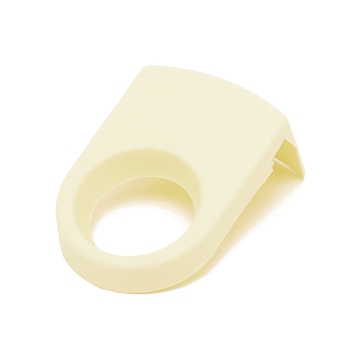 Plastic Beer Cup Buckle, Light Yellow, 81x55.5x36mm, Inner Diameter: 33mm