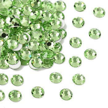 Preciosa&reg MAXIMA Crystal No Hotfix Flatback Stones, Czech Crystal, Dura Foiling, Round(438 11 615 Chaton Rose), 50520 Peridot, SS10(2.7~2.9mm)