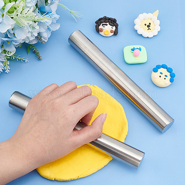 Unicraftale 304 Stainless Steel Rolling Pin(DIY-UN0003-73)-2