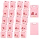 Nbeads 20Pcs 2 Style Rectangle Paper Bags with Handle and Clear Heart Shape Display Window(CON-NB0001-90)-1