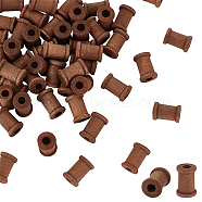 Wood Thread Bobbins, for Embroidery and Sewing Machines, Coconut Brown, 1x1.55cm(TOOL-WH0125-106A-02)