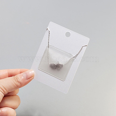 Plastic Necklace Chain Adhesive Pouch for Necklace Display Cards(AJEW-P088-01B)-3