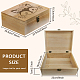 Rectangle Wooden Memory Keepsake Boxes with Lids(CON-WH0101-016)-2