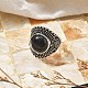 Natural Obsidian Adjustable Rings(RJEW-I108-03AS-12)-2