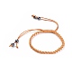 Adjustable Waxed Polyester Braided Cord Bracelets(BJEW-JB04340)-2