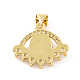 Brass Micro Pave Cubic Zirconia Pendants(KK-G460-02G)-2