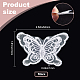 Butterfly Shape Polyester Lace Embroidery Sewing Ornament Accessories(DIY-WH0401-39A)-2