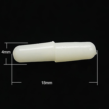 Plastic Screw Clasps, Breakaway Clasps, 18x4mm, Hole: 0.8~1mm
