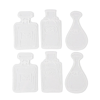 10 Sheets PET Self Adhesive Decorative Stickers, Waterproof Wishing Bottle Decals for DIY Scrapbooking, Clear, 81~84x43~51x0.1mm