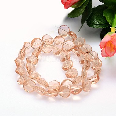 Faceted Flat Round Imitation Austrian Crystal Bead Strands(G-M193-10mm-18A)-2