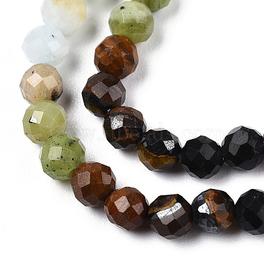 Natural & Synthetic Mixed Gemstone Beads Strands(G-D080-A01-01-05)-3