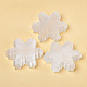 gesso navidad copo de nieve figuras talladas(DJEW-PW0021-15)-1