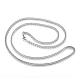 304 Stainless Steel Curb Chain Necklaces(NJEW-G271-07P)-1