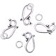 Tibetan Silver Hook and Eye Clasps(TIBE-PH0001-18AS-RS)-1