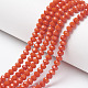 Opaque Solid Color Glass Beads Strands(EGLA-A034-P8mm-D03)-1