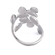 304 Stainless Steel Open Cuff Ring for Women(RJEW-F166-12P-01)-3