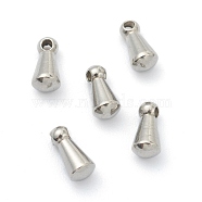 201 Stainless Steel Chain Extender Drop, Teardrop, Stainless Steel Color, 6x3mm, Hole: 0.8mm(STAS-G245-15)