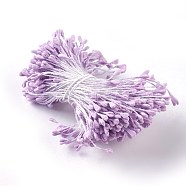 Eco-Friendly Matte Limestone Flower Core, Lilac, 58~62x3~4.5mm, about 400~500pcs/Bundle(DIY-WH0136-A07)