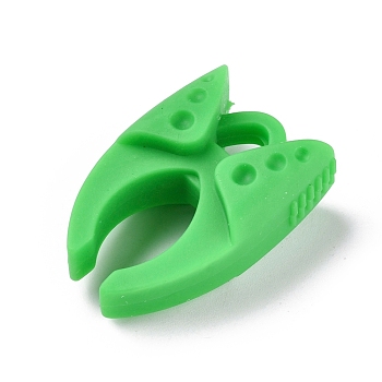 Silicone Bobbin Clamps Holders, for Sewing Tools, Lime Green, 32.5x21x12.5mm