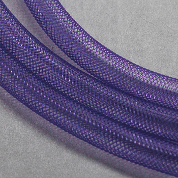 Plastic Net Thread Cord, DarkSlate Blue, 8mm, 30Yards
