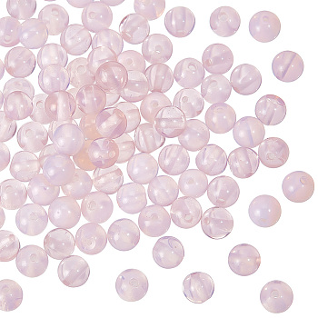 Olycraft 100Pcs Pink Opalite Beads, Round, 6mm, Hole: 1mm