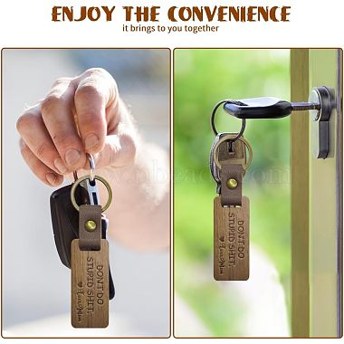 Walnut Wood Keychain(KEYC-WH0044-009)-4