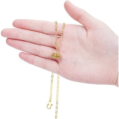 Brass Cable Chain Necklace Making(MAK-PH0004-14)-4