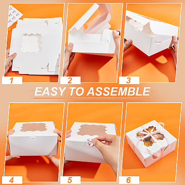 20Pcs Square Cardboard Mini Cake Storage Boxes(CON-BC0007-30)-4