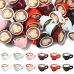 30Pcs 6 Colors Mini Coffee Cup Resin Display Decorations, Dollhouse Micro Landscape Decoration Accessories, Mixed Color, 26x20x13mm, 5pcs/color(DJEW-YW0010-12)