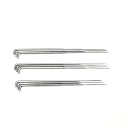Iron Punch Needles, Needle Felting Tool, Platinum, 81x6x2mm(DOLL-PW0002-045D)