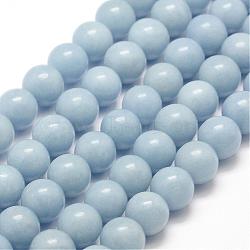 8mm LightSkyBlue Round Others Beads(G-F475-08-8mm)